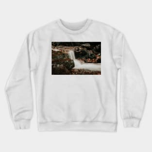 Small waterfall, long exposure Crewneck Sweatshirt